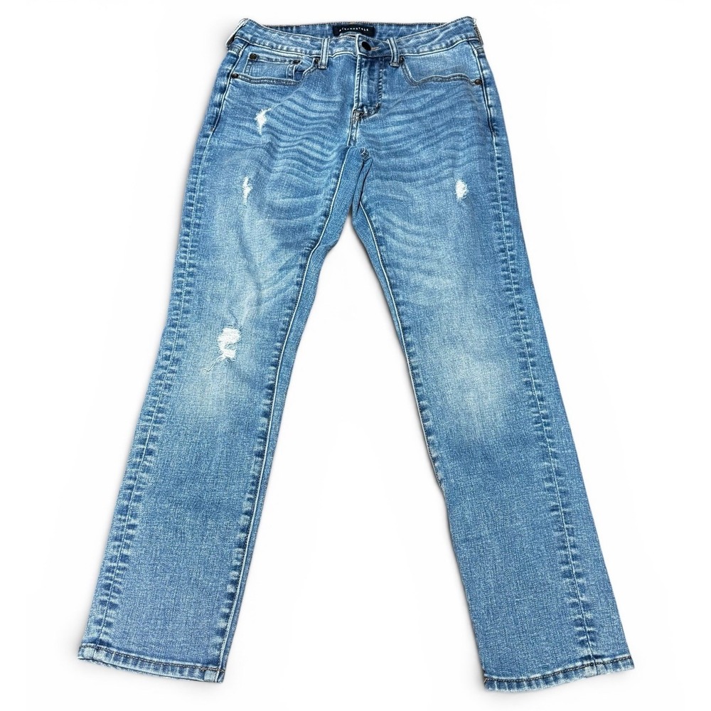 Aeropostale Skinny Jeans Women's 29x30  Distressed Light Wash Denim